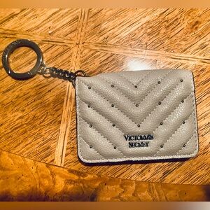 Victoria’s Secret Grey Wallet Keychain NWOT